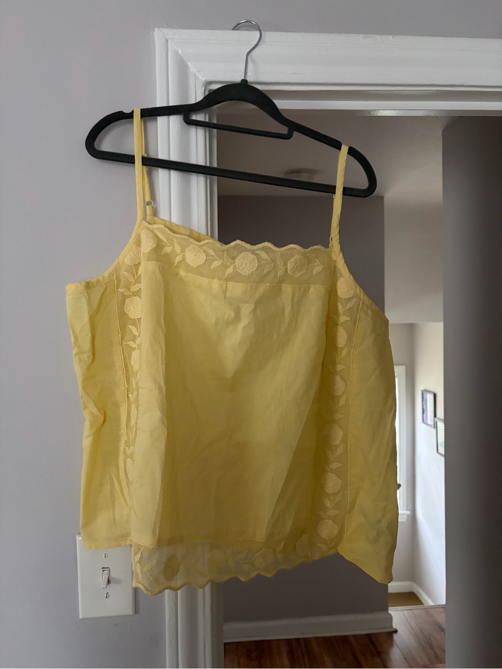 Old Navy Yellow Lace-Trim Camisole